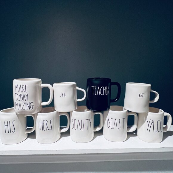 Rae Dunn Assorted Ceramic Mugs --SOLD SERERATLY - Picture 1 of 11
